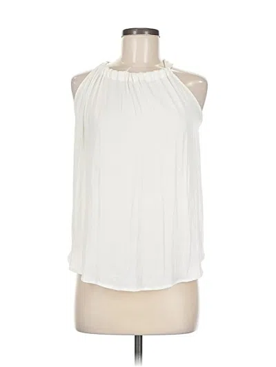 Pre-owned Banana Republic Factory Store Sleeveless Blouse In White