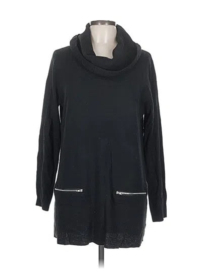 Pre-owned New York And Company Pullover Sweater In Black