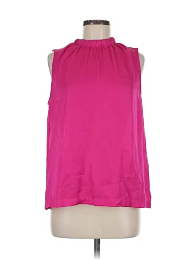 Pre-owned Ann Taylor Sleeveless Blouse In Pink