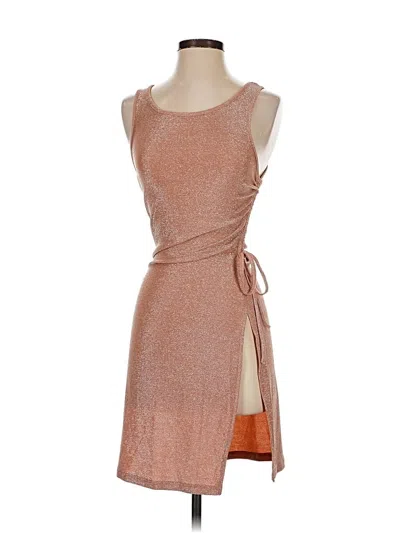 Pre-owned Shein Casual Dress In Brown