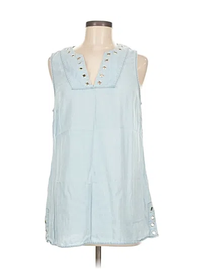 Pre-owned Michael Michael Kors Sleeveless Blouse In Blue