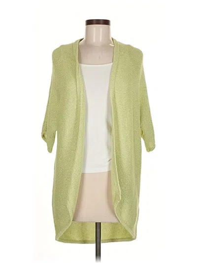 Pre-owned Chico's Cardigan Sweater In Green
