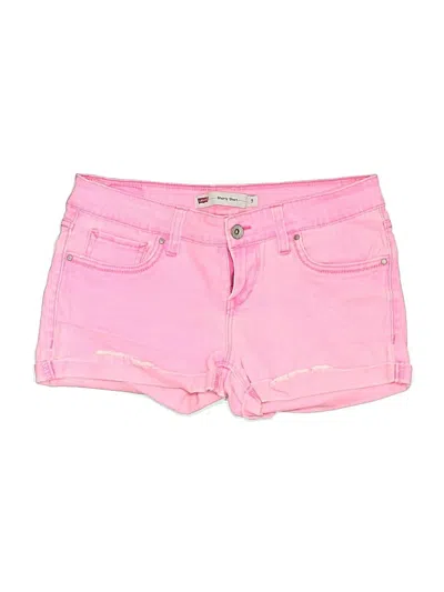 Pre-owned Levi's Denim Shorts In Pink