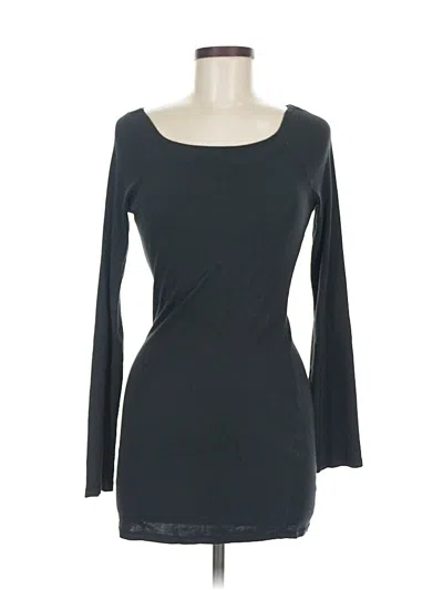 Pre-owned Express 3/4 Sleeve T-shirt In Black