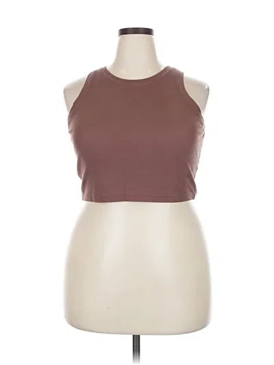 Pre-owned Full Tilt Tank Top Brown Halter Neckline Tops