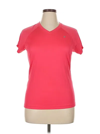 Pre-owned Champion Active T-shirt In Pink