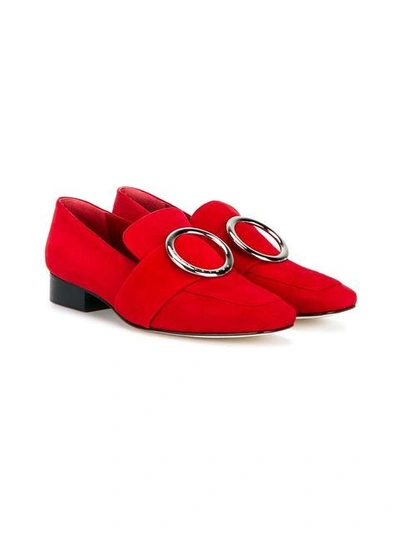 Shop Dorateymur Red Suede Harput Loafers