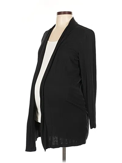 Pre-owned Motherhood Cardigan Sweater In Black