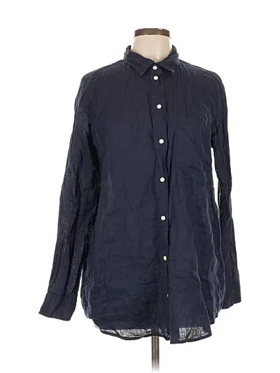 Pre-owned Gap Long Sleeve Button Down Shirt In Blue