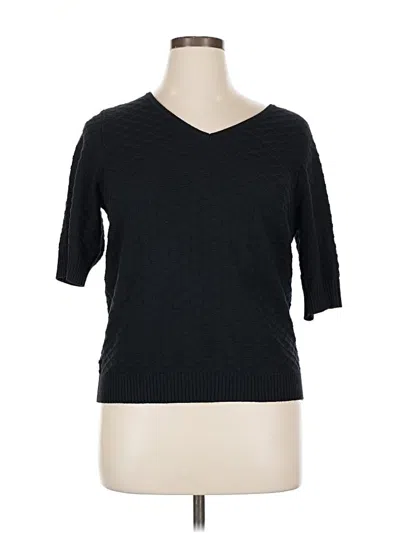 Pre-owned Ella Moss 3/4 Sleeve T-shirt In Black
