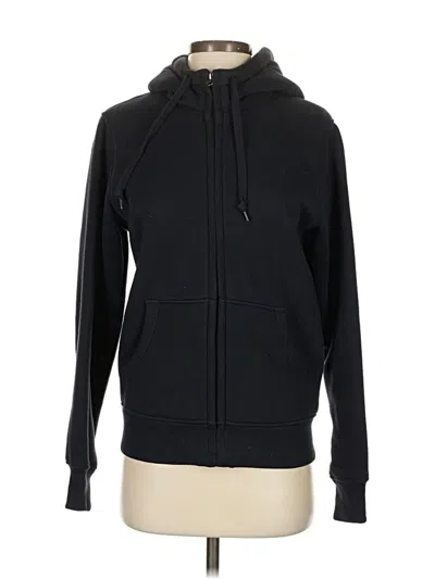 Pre-owned Uniqlo Zip Up Hoodie In Black