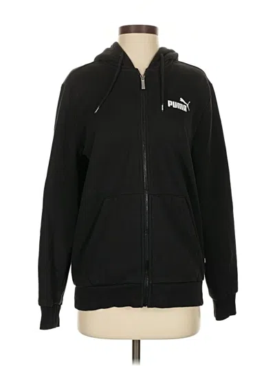 Pre-owned Puma Zip Up Hoodie In Black