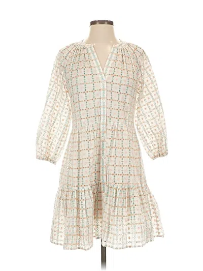 Pre-owned Shoshanna Casual Dress In White