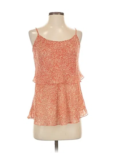 Pre-owned Cabi Sleeveless Top Orange Halter Neckline Tops