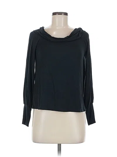 Pre-owned Abercrombie & Fitch 3/4 Sleeve T-shirt In Black