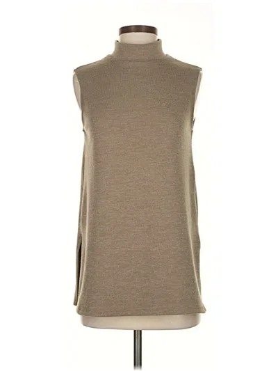 Pre-owned Zara Sweater Vest In Brown
