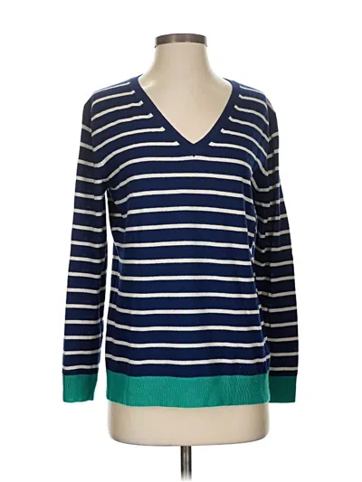 Pre-owned Vineyard Vines Wool Pullover Sweater In Blue