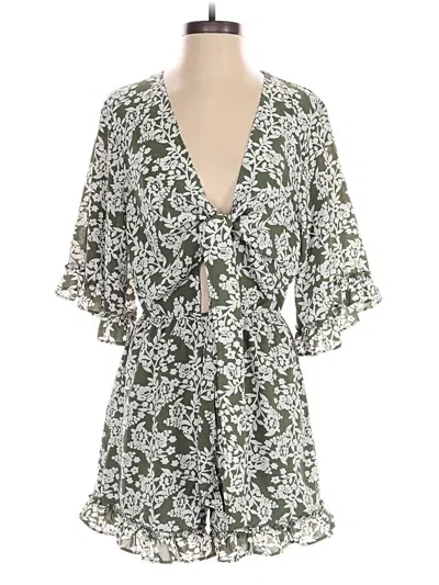 Pre-owned Fashion Romper In Green