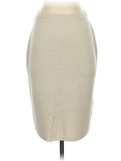 Pre-owned Eileen Fisher Wool Skirt In Brown