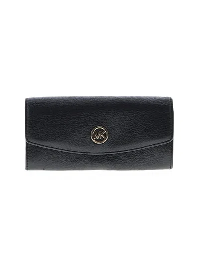 Pre-owned Michael Michael Kors Leather Wallet In Black