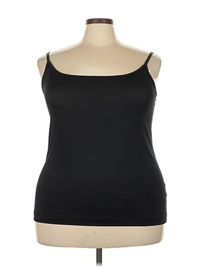 Pre-owned Lands' End Tank Top Black Strapless Neckline Tops