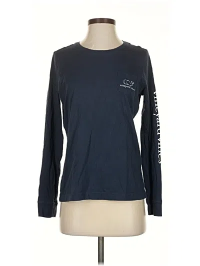 Pre-owned Vineyard Vines Long Sleeve T-shirt In Blue