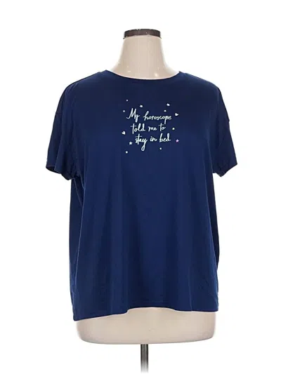 Pre-owned Joyspun Short Sleeve T-shirt In Blue