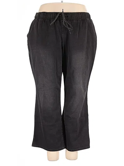 Pre-owned Logo By Lori Goldstein Casual Pants In Black