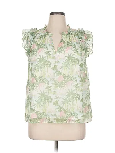 Pre-owned Vineyard Vines Sleeveless Blouse In Green