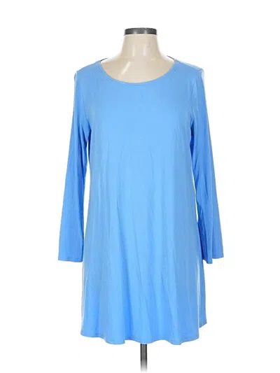 Pre-owned Eileen Fisher Casual Dress In Blue