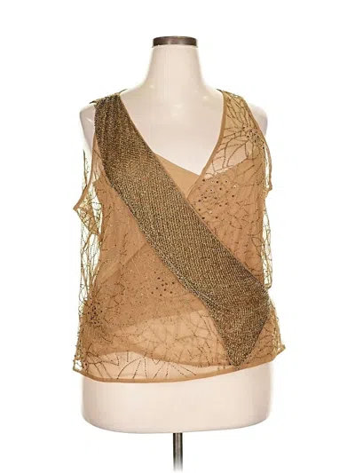 Polo Ralph Lauren Sleeveless Blouse In Gold