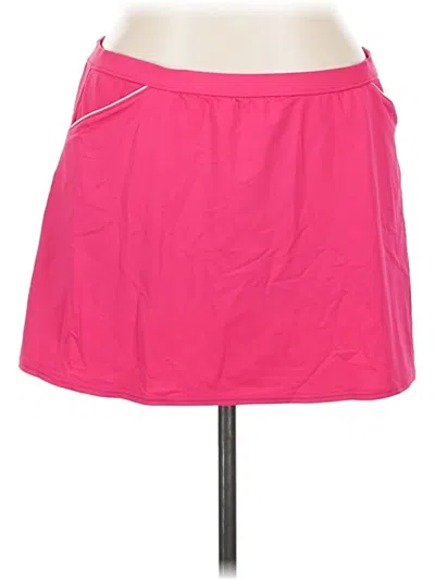 Pre-owned Lands' End Casual Skirt In Pink