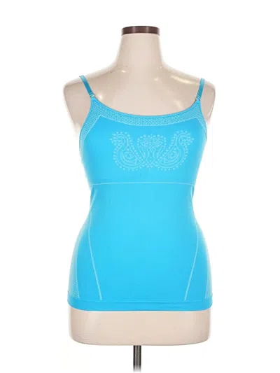 Pre-owned Jockey Tank Top Blue Strapless Neckline Tops