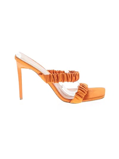 Pre-owned Fashion Nova Sandals In Orange