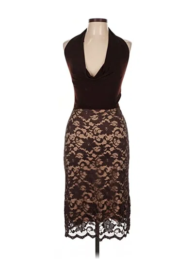 Pre-owned Ariella Cocktail Dress In Brown