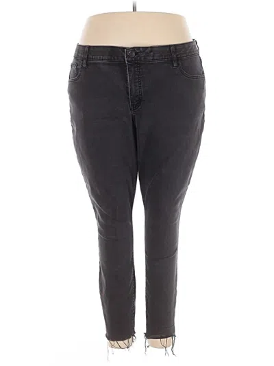 Pre-owned Ava & Viv Jeggings In Gray