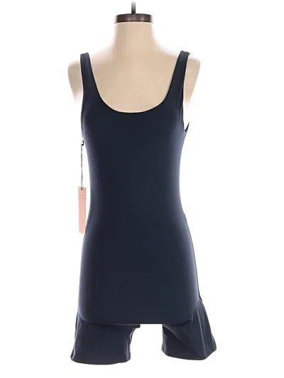 Pre-owned Girlfriend Collective Romper In Blue