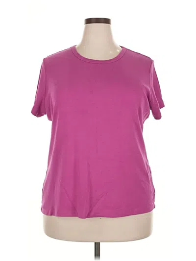 Pre-owned Style & Co Short Sleeve T-shirt In Purple