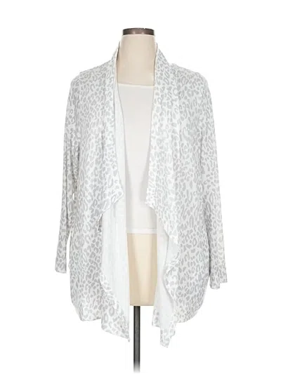 Pre-owned Karen Kane Cardigan Sweater In White