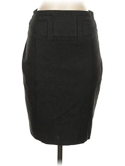 Pre-owned Express Formal Skirt In Gray