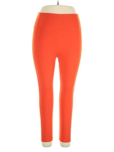 Pre-owned Girlfriend Collective Active Pants In Orange