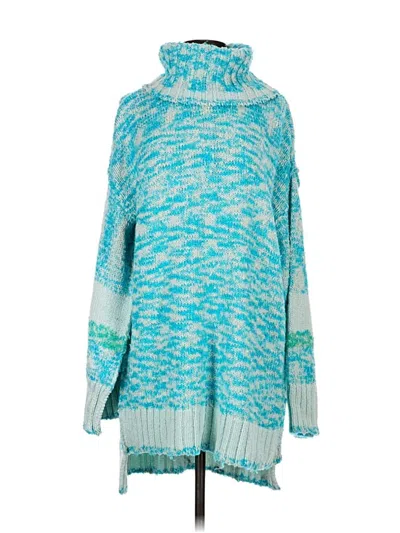 Pre-owned Free People Pullover Sweater In Blue