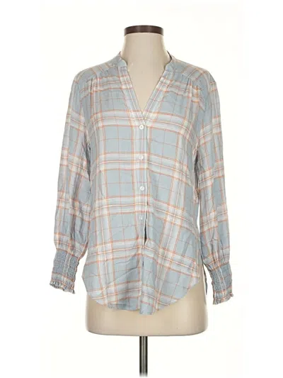 Pre-owned Veronica Beard Jeans 3/4 Sleeve Blouse In Blue