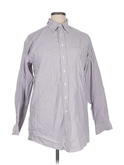 Pre-owned Roundtree & Yorke Long Sleeve Button Down Shirt In Gray