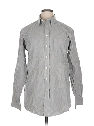 Pre-owned Roundtree & Yorke Long Sleeve Button Down Shirt In Gray