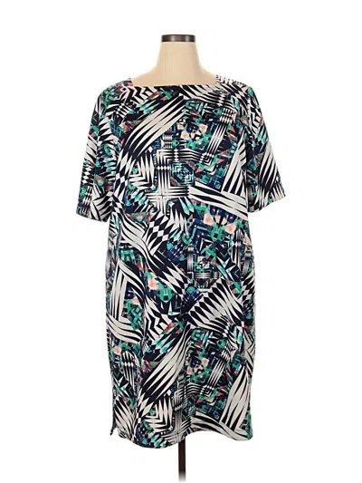 Pre-owned Gabby Skye Casual Dress In Blue