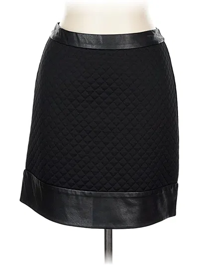 Pre-owned Search For Sanity Faux Leather Skirt In Black