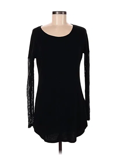 Pre-owned Unbranded Long Sleeve T-shirt In Black