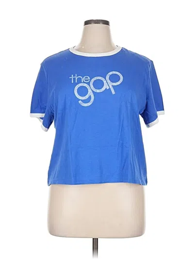 Pre-owned Gap Short Sleeve T-shirt In Blue