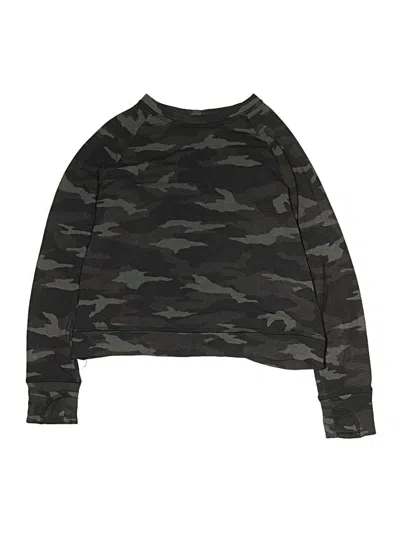 Pre-owned Athleta Girl Kids' Long Sleeve T-shirt In Black